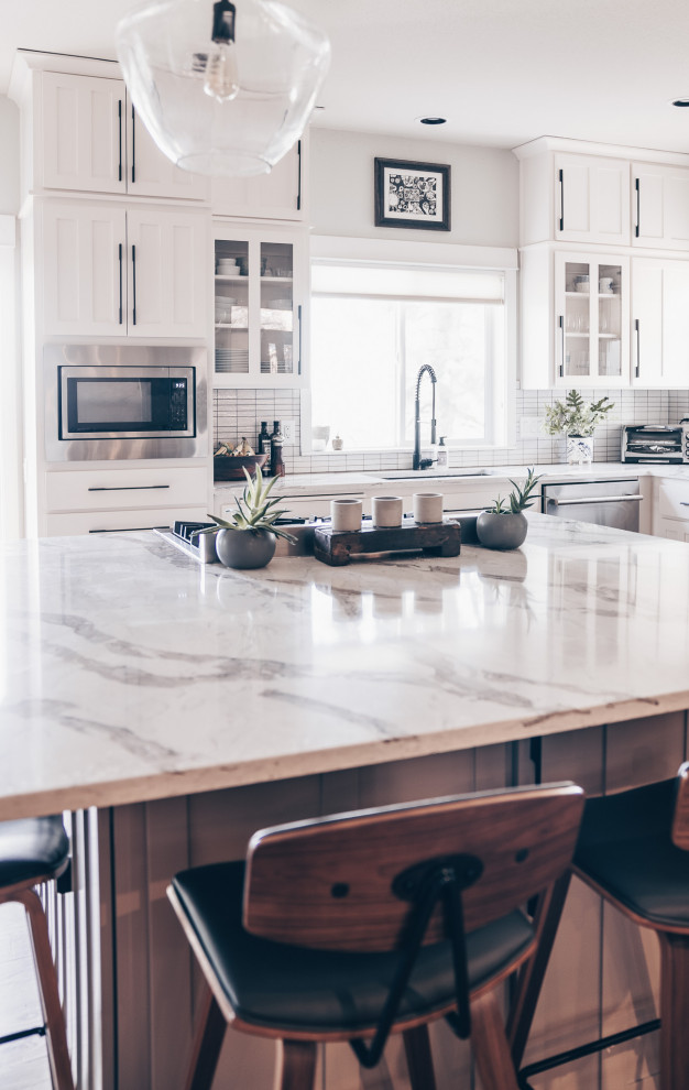 Inspiration for a transitional kitchen remodel in Denver