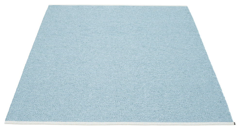Pappelina - Mono Teppich, 180 x 220 cm, misty blue / ice blue