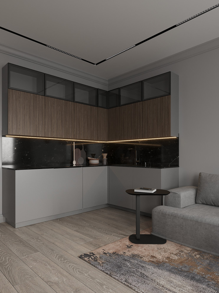 Кухня-гостиная в современном стиле