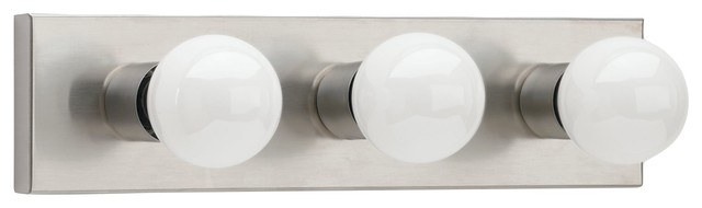 Sea Gull Center Stage 3 Light Wall/Bath, Brushed Stainless