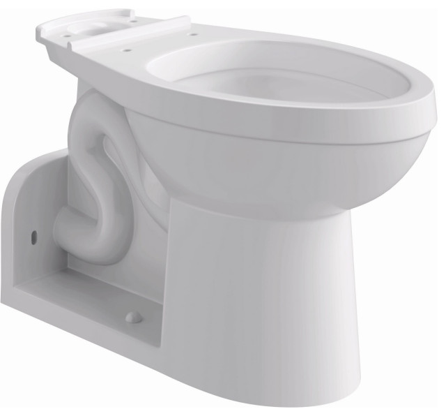 PROFLO PF1906 Elongated Chair Height Toilet Bowl Only Traditional Toilets by Houzz