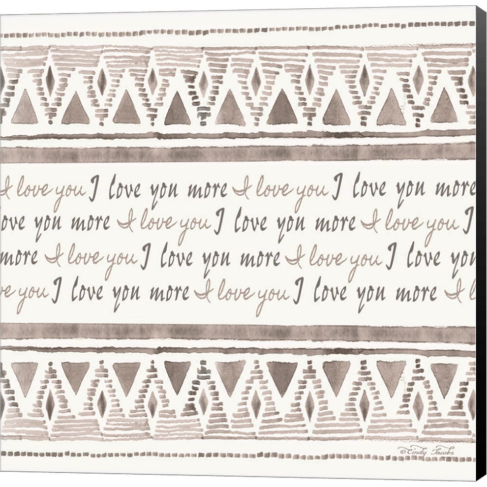I Love You More By Cindy Jacobs Canvas Wall Art 12wx12h Contemporary Prints And Posters By Virventures