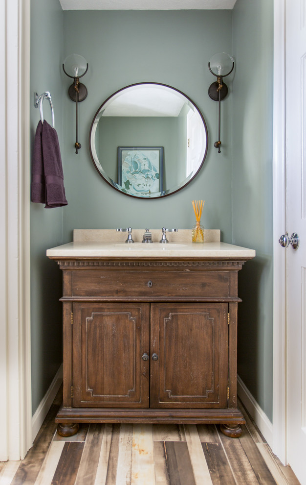Inspiration for a transitional home design remodel in Boston