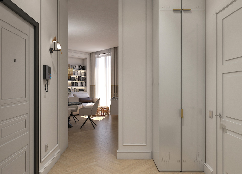 Дизайн-проект квартиры 45 м2 в стиле неоклассика