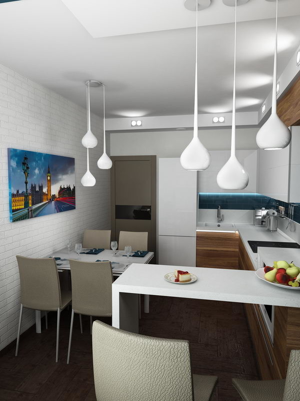 Двухкомнатная квартира в современном стиле.