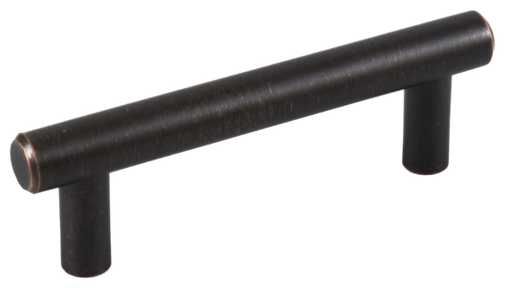 Celeste Bar Pull Cabinet Handle Oil-Rubbed Bronze Solid Steel, 3"x4"