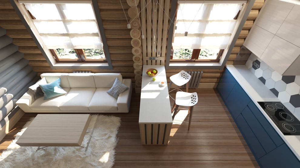 Интерьеры деревянного дома