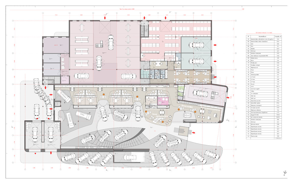 Эскизный проект дилерского салона Mercedes-Benz