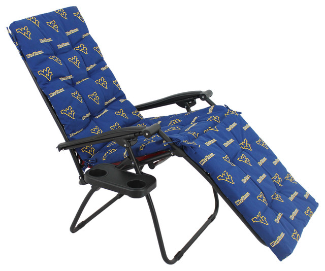 West Virginia Mountaineers Zero Gravity Chair Cushion, 20x72x2