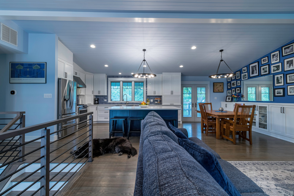 Blue Bliss Open Kitchen Reno