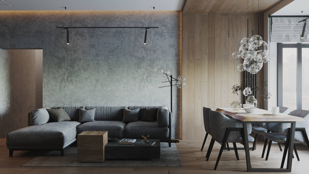 Современный лофт для молодой семьи