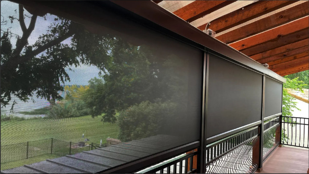 Motorized Shade Installations Indoor and Outdoor