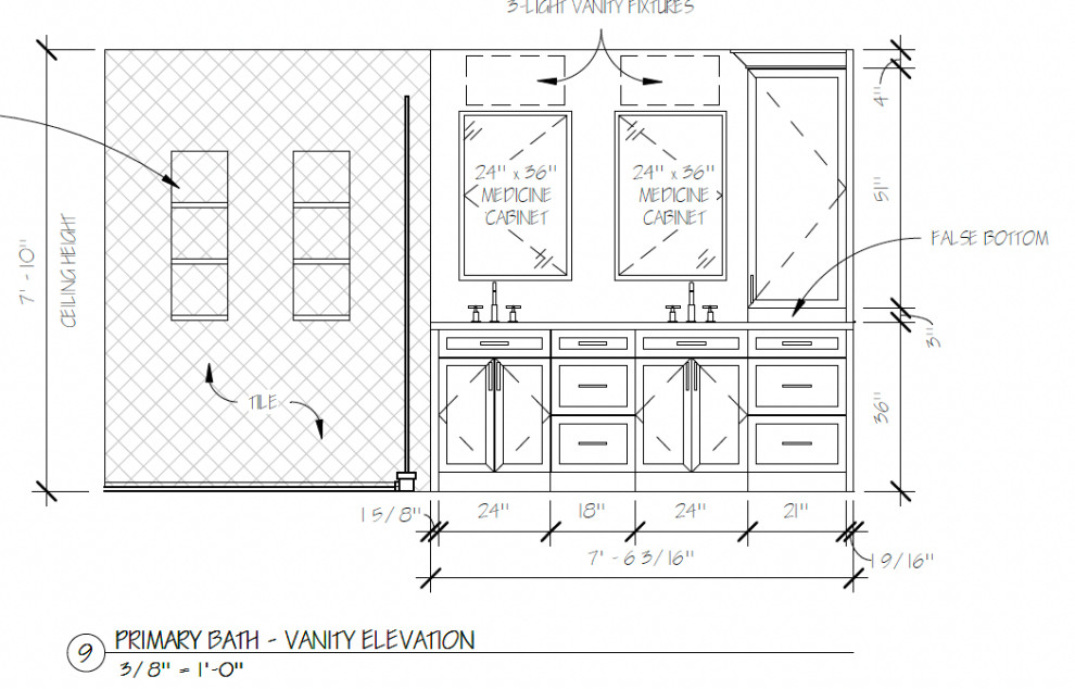 Help with medicine cabinet/mirror placement in bathroom