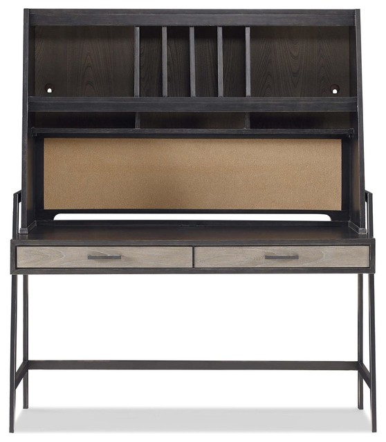 Denali Wood and Metal Desk with Hutch Industrial Desks And Hutches by Totally Kids fun