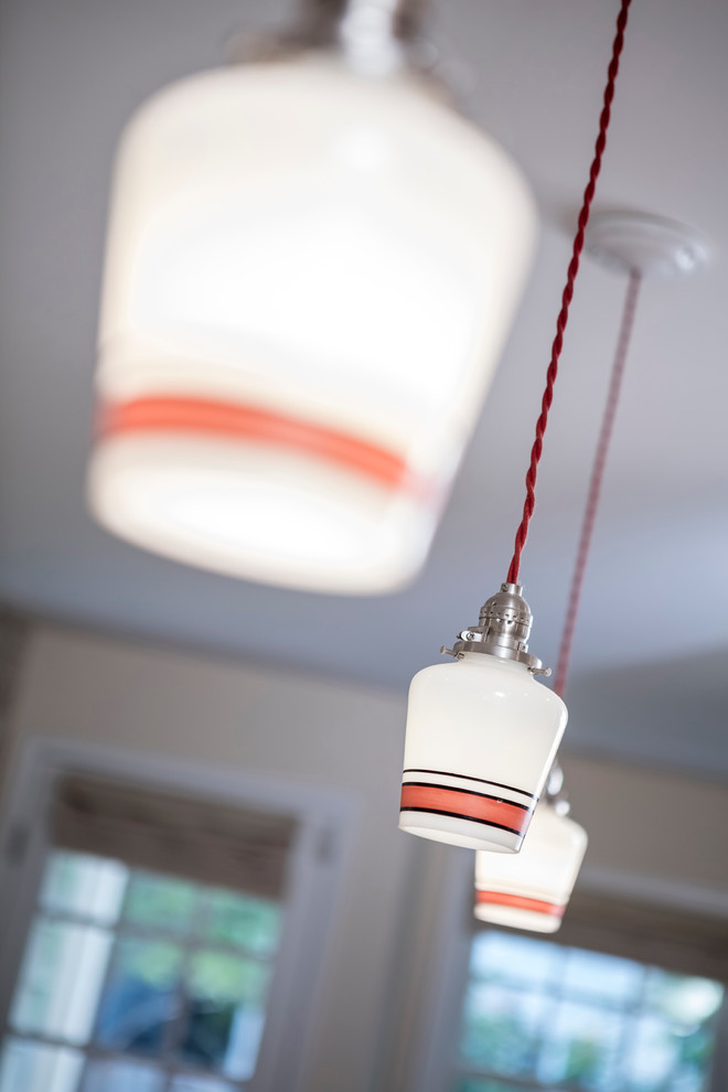 Example of a transitional home design design in Minneapolis