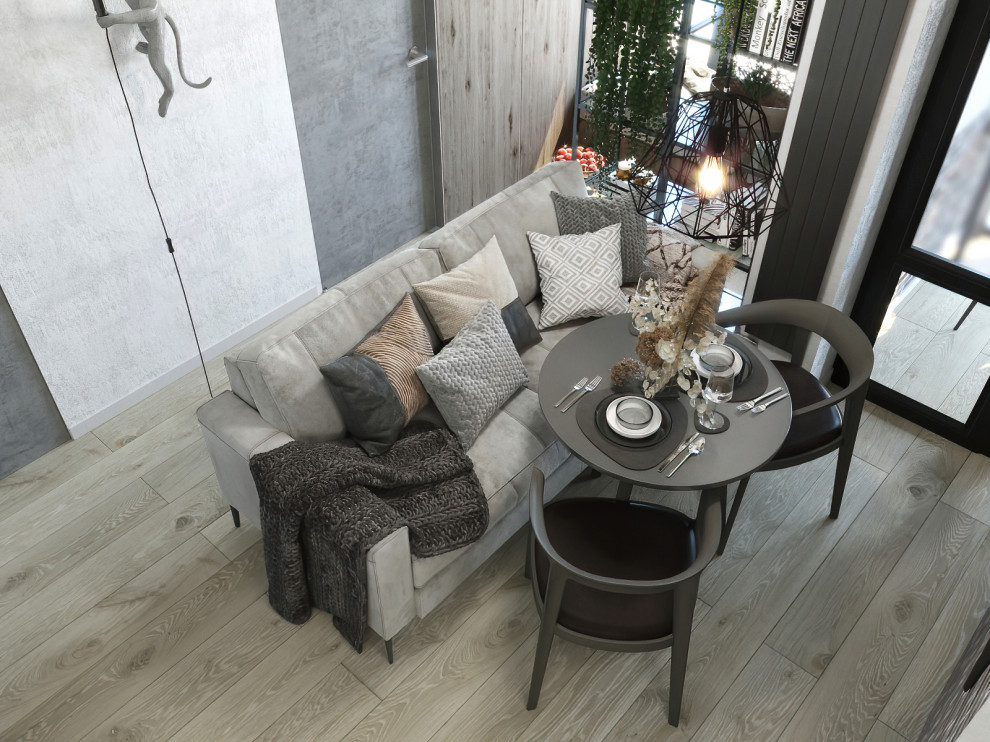 Квартира в современном стиле с элементами лофта