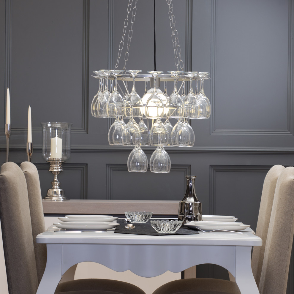 Design ideas for a contemporary dining room in Manchester.