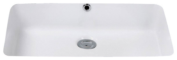 Under 730 Undermounted Bathroom Sink in Ceramic White 19.75"x11.75"