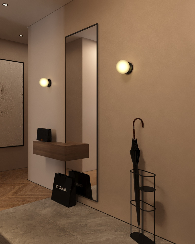 Травертин и дерево