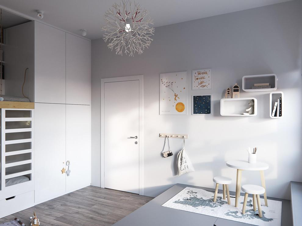 Белая квартира на набережной в ЖК Ривер парк