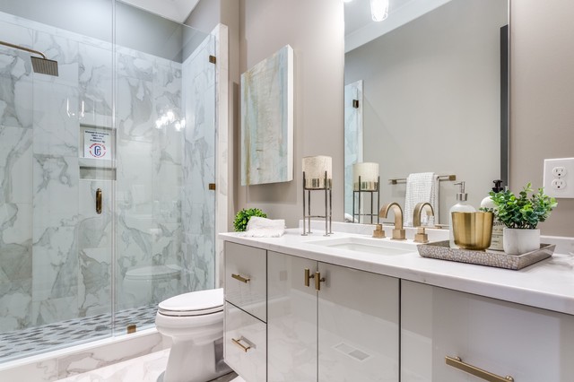 Wayne Road transitional-bathroom