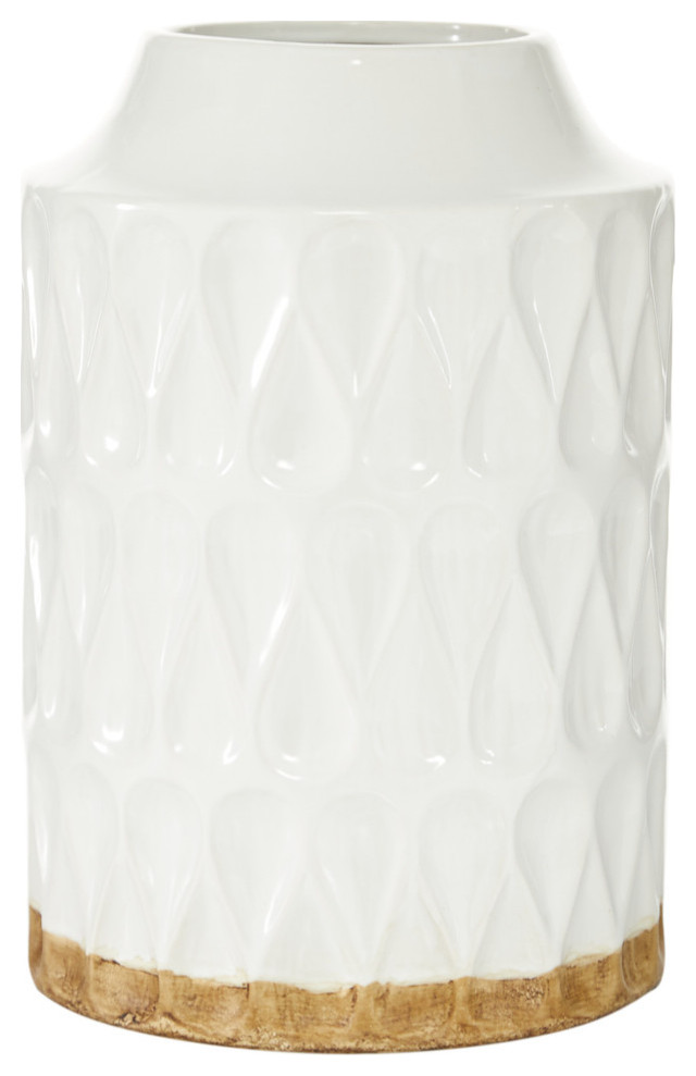 Contemporary White Porcelain Ceramic Vase 43286