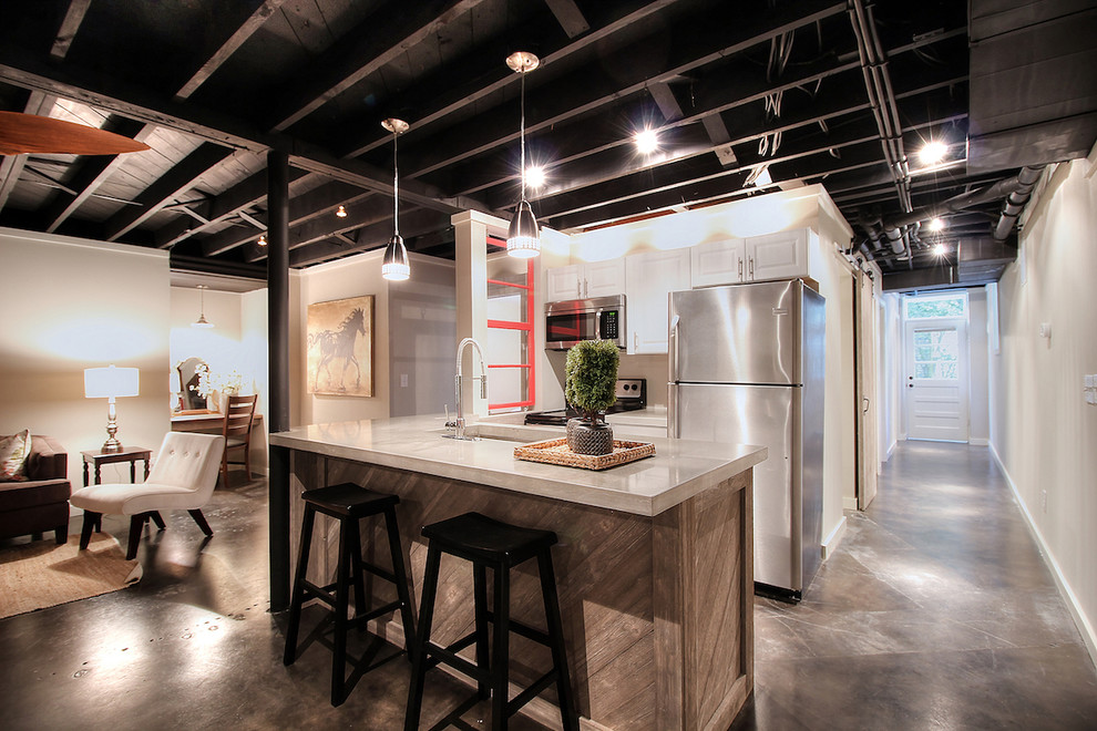 Basement Kitchen / InLaw Suite Renovation Modern Basement