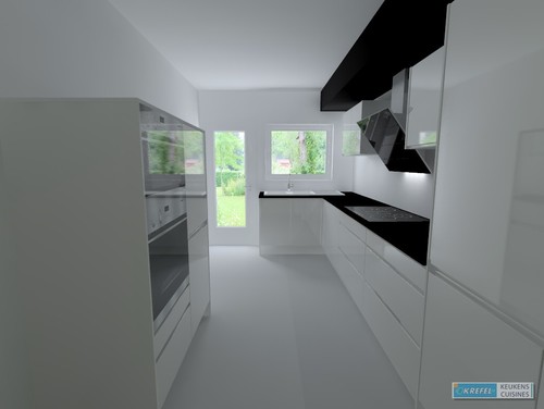Quelle couleur puis je mettre dans ma cuisine ? Carrelage noir et mur couleur