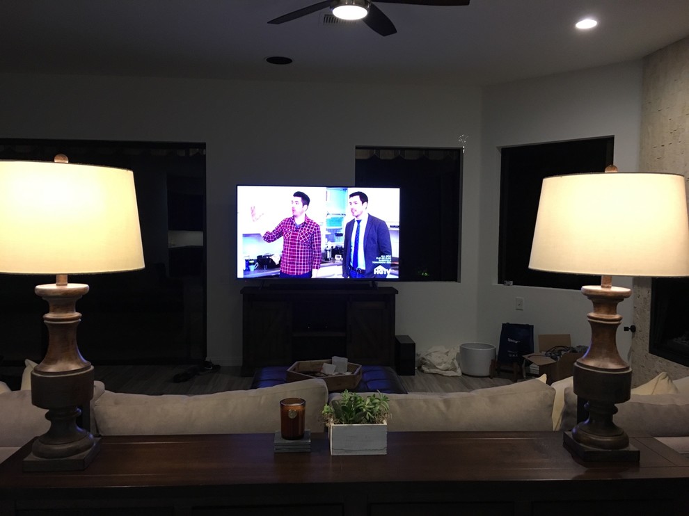 Living Room With Tv In Front Of Window Baci Living Room