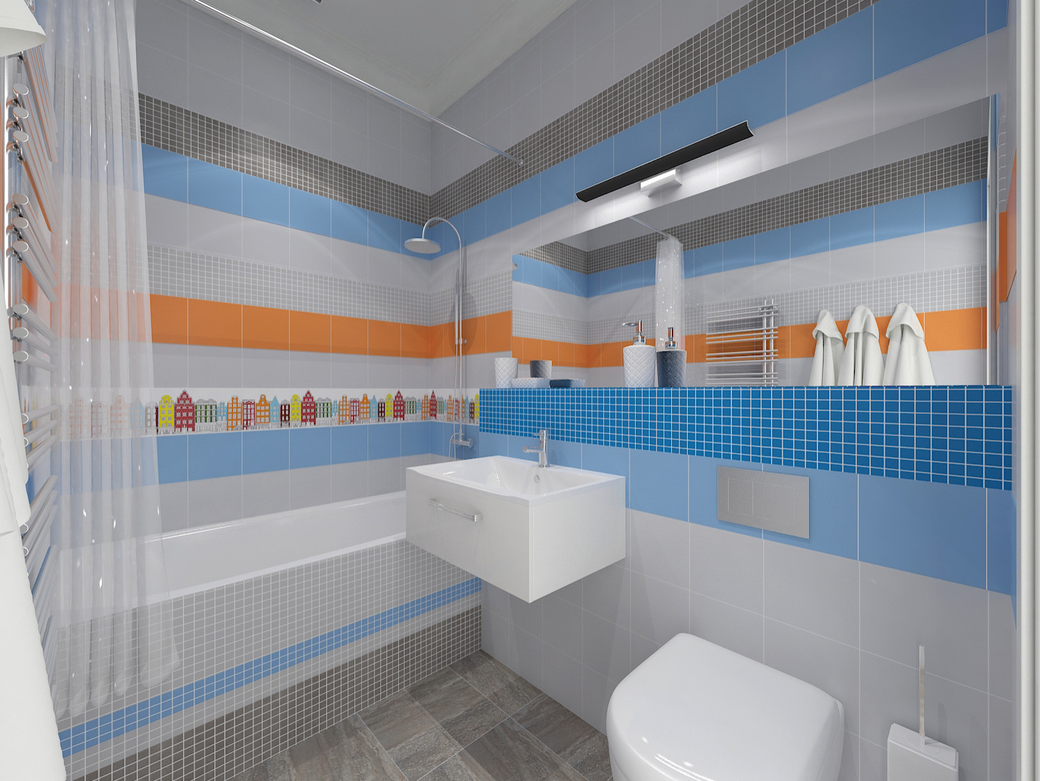 С/у в загородном доме