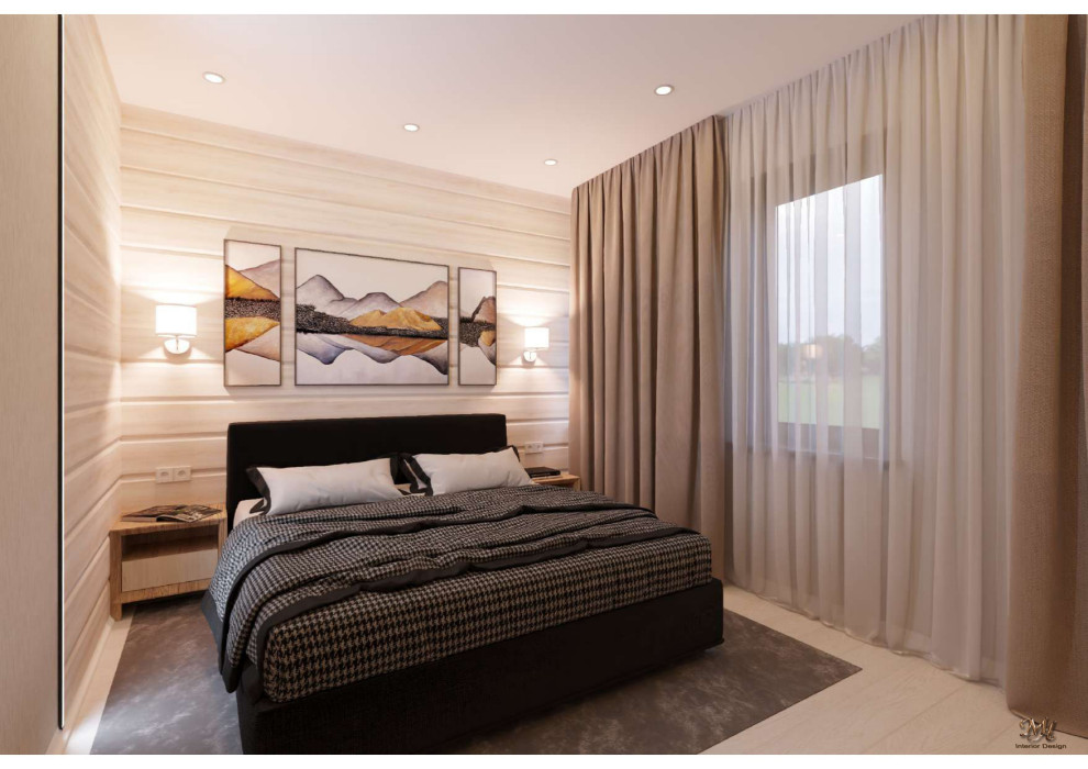 Готовый дизайн проект частный дом г. Москва