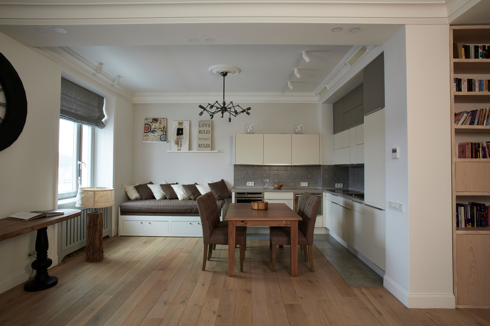 Воздушная квартира в скандинавском стиле напротив Нескучного сада