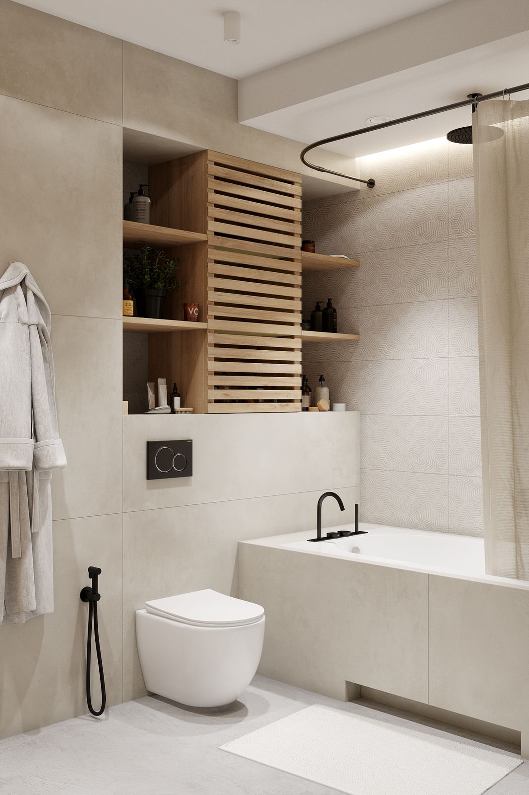 Двухуровневая квартира в стиле "ваби-саби". ЖК Событие