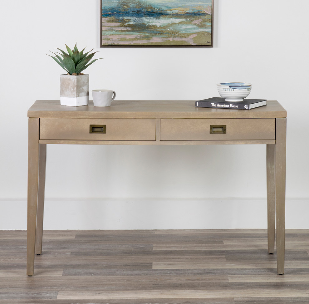 Inspiration for a transitional manufactured wood standard home design remodel