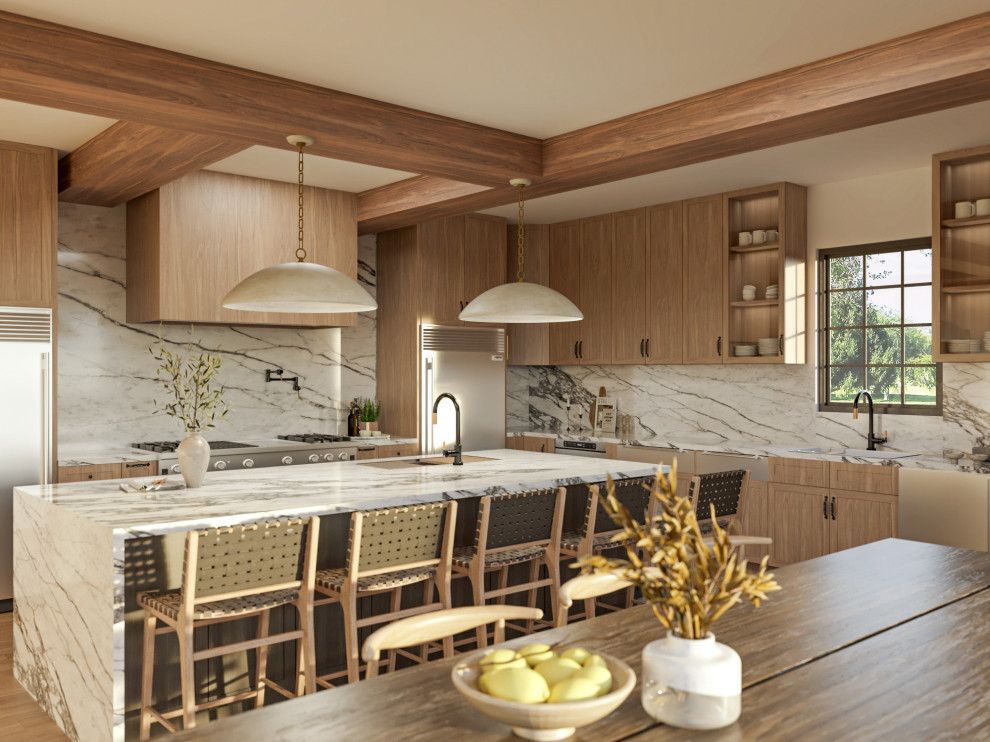 Paonazzo Marble Kitchen