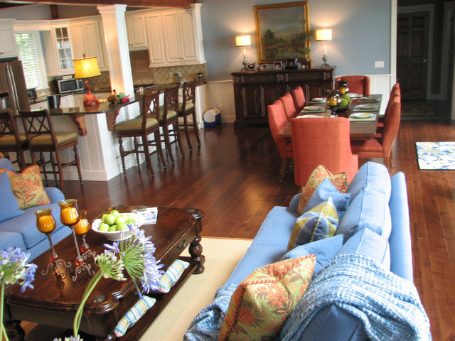 Lake Cottage Charm eclectic-living-room