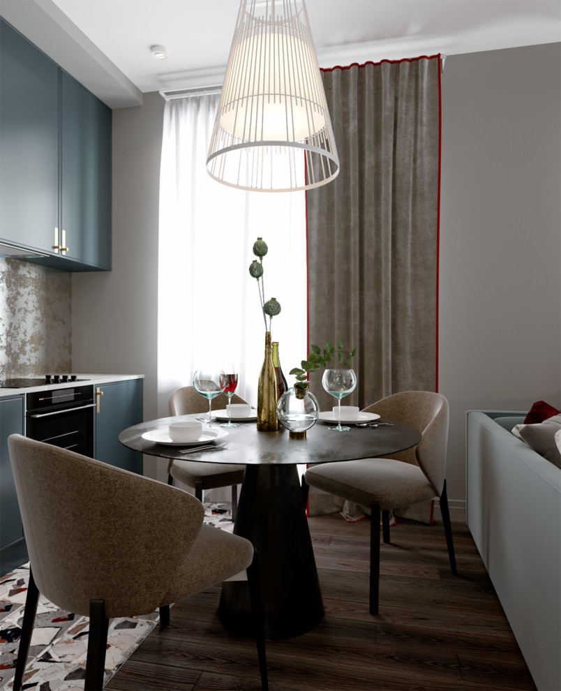 Квартира-студия с яркими акцентами