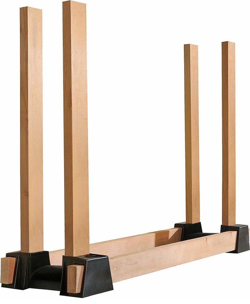 Lumber Rack Firewood Bracket Kit Traditional Firewood Racks by