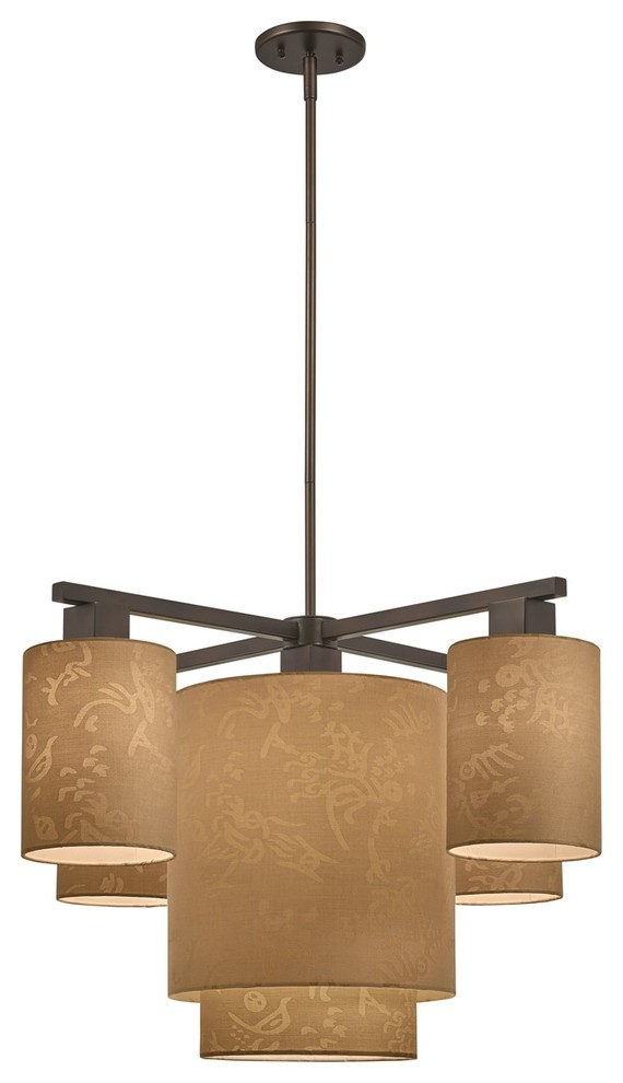 George Kovacs Kimono 5 Light Chandelier P8085 615 Antique Dorian Bronze Transitional Chandeliers By Mylightingsource Houzz George Kovacs Kimono 5 Light Chandelier, George Kovacs Conic Chandelier