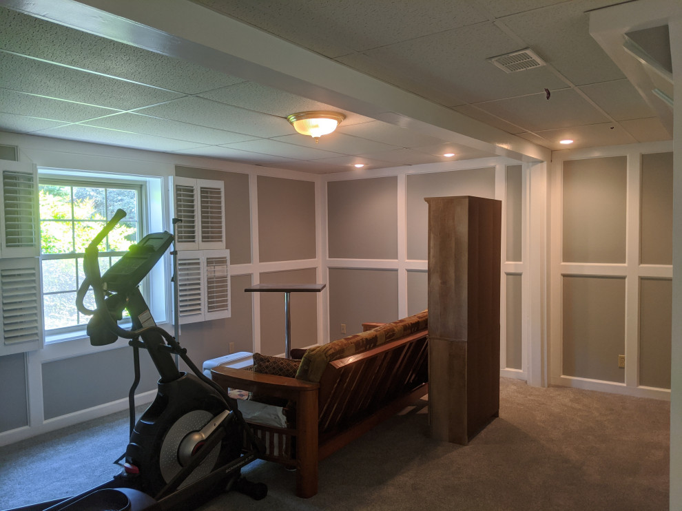 Basement - transitional basement idea