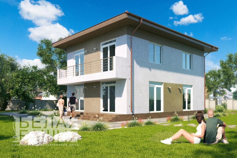 Каркасный 2- этажный жилой дом общей площадью 120 кв.м.