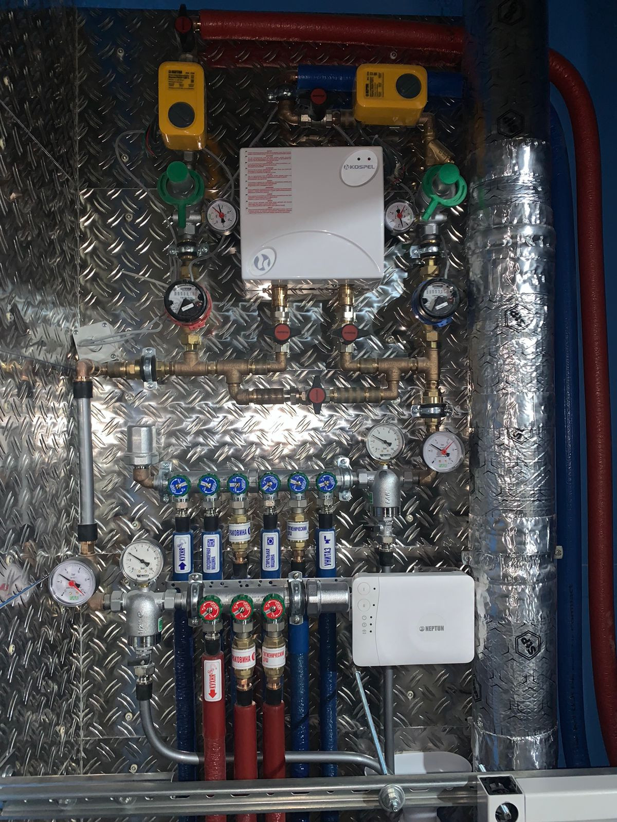 Фото инженерных сетей на объектах Project Group