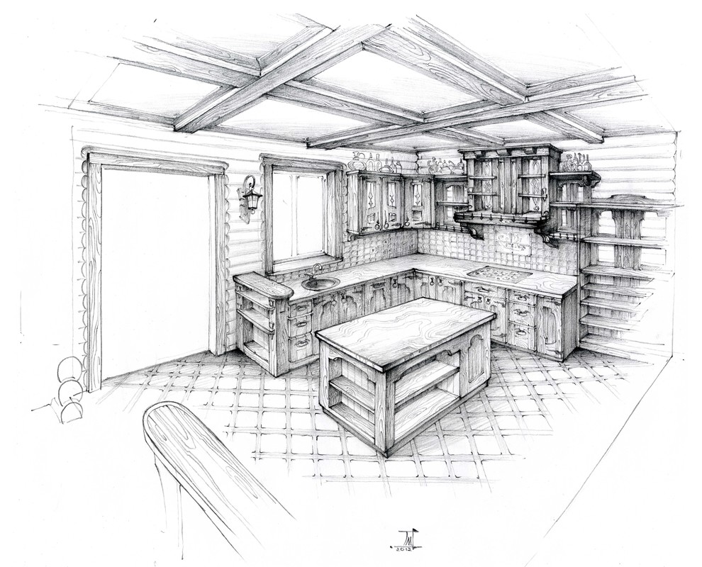Кухня в стиле АММА