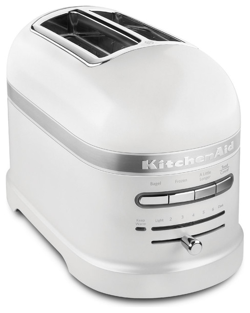 KitchenAid KMT2203FP Pro Line Frosted Pearl White 2Slice Automatic Toaster Contemporary