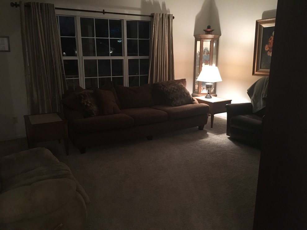 too much brown in living room on a budget