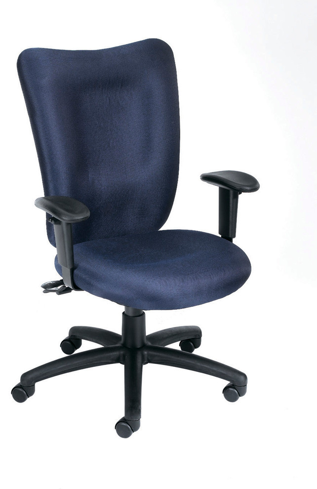 Boss Chairs Boss Blue Task Chair with 3-Paddle Mechanism and Seat Slider