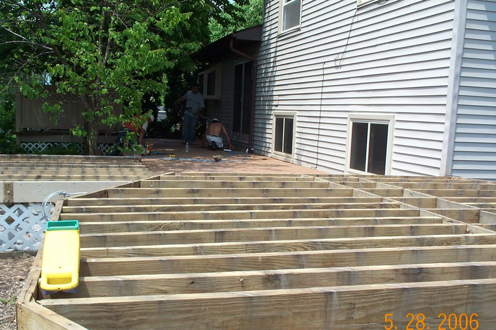 Commerce Deck strip and replace with Trex