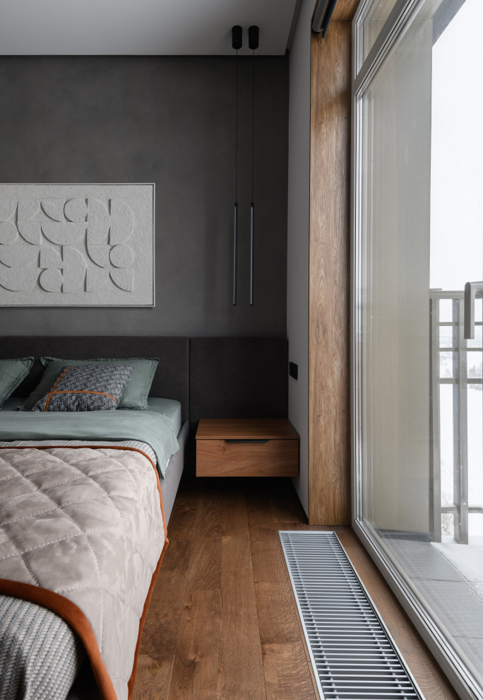 Брутальная трехкомнатная квартира 90 кв.м. с видом на реку