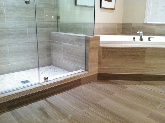 Shower and tub deck - Contemporary - Bathroom - dc metro