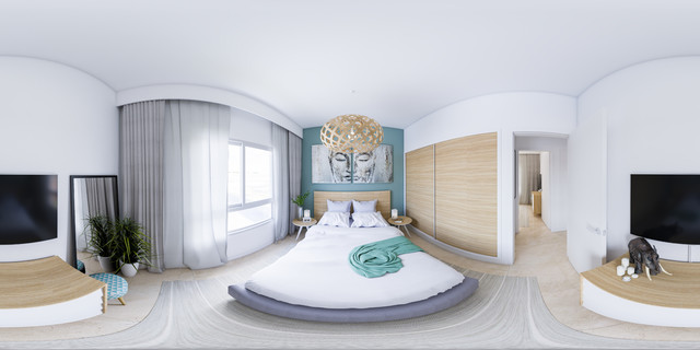 Dormitorio 360&ordm; contemporary-sovrum
